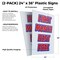Signmission First Month Rent Free, Plastic Signs Only 24 Inch x 36 Inch, Corrugated Plastic, 2PK CSB-2436-2PACK-First Month Rent Free - alternate 2