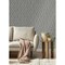 Advantage Ember Grey Geometric Basketweave Wallpaper 4125-26729 - alternate 2