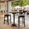 Flash Furniture Commercial 31.25" Natural HPL Tabletop with Black Bar Height X Base ST-RD31-NAT-T2222B-GG - alternate 4