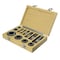 Drill America 12 Piece Carbon Steel NPT Pipe Tap and Die Set (1/8" 1/4" 3/8" 1/2" 3/4" and 1" in Wooden Case) DWTNPT-SET - alternate 1