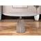 Homeroots 54" Brown And Gold Rounded Solid Wood And Metal Pedestal Base Dining Table 380485 - alternate 4