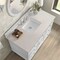 James Martin Vanities Lorelai 48" Single Vanity, Bright White, w/ 3 CM Siberian Silestone Top 424-V48-BW-3SFR - alternate 2