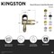 Kingston Brass Hand Shower Slide Bar Bracket, Brushed Brass K1014A7 - alternate 2
