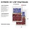 Signmission Pastrami Sandwich, Vinyl Decals Only 24 Inch x 36 Inch, Vinyl Decal, 2PK DSB-2436-2PACK-Pastrami Sandwich - alternate 2