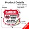 Signmission Pacemaker Wearers Shield Sign Danger! At, 4 inch X 4 inch, Vinyl Decal, 2PK SHI-D-2PACK-4-428 - alternate 2