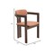 Leisuremod Velo Series Modern Dining Chair in Black Walnut Wood with Dark Brown Seat VCBW-51DBR - alternate 5