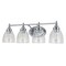 Jonathan Y Marais 30" 4-Light Metal/Glass LED Vanity, Chrome JYL7471B - alternate 2