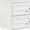 Homeroots 24" White and Clear Wood and Acrylic End Table With Two Drawers 544103 - alternate 5