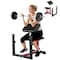 Vevor Preacher Curl Bench Adjustable Home Gym Biceps Machine Barbell Equipment ax1010 - alternate 1