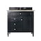 James Martin Vanities Brittany 36" Single Vanity, Black Onyx, w/ 3 CM Tajnar Eclos Top 650-V36-BKO-3TJR - alternate 1