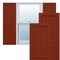 Ekena Millwork True Fit PVC Farmhouse/Flat Panel Combination Fixed Mount Shutters, Pepper Red, 15W x 80H, PR TFP101FC15X080MR - alternate 1