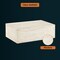 Leisuremod Maya 35 in Fiberstone Coffee Table, Travertine Finish, Weatherproof, Fully Assembled MCT35TR - alternate 4