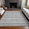 Homeroots 8' X 10' Silver Gray And Ivory Southwestern Washable Indoor Outdoor Area Rug 582857 - alternate 3