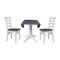 Whitewood Industries Extension Dining Tables, 45 in L, 38 in H, Parawood, 3 Piece Set K05-42DPT-27-C617-2 - alternate 1