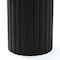 Homeroots 46" Black Solid Wood Pedestal Base Round Top Dining Table 721071 - alternate 3