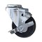 Service Caster 3.5 Inch SS Hard Rubber Wheel Swivel Bolt Hole Caster with Brake SCC-SSBH20S3514-HRS-TLB - alternate 1
