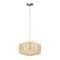 Homeroots Natural Unique Statement Rattan Ceiling Light With Natural Shades 651675 - alternate 2