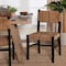 Bali & Pari Prita Bohemian Paper Loom and Black Mahogany Wood Dining Chair 249-13883-ZORO - alternate 4
