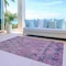 Homeroots 9' X 12' Eggplant Plum And Lavender Aztec Washable Indoor Outdoor Area Rug 615780 - alternate 4
