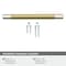 Amerock Esquire 6-5/16 in 160 mm Center-to-Center Polished Nickel/Golden Champagne Cabinet Pull BP36559PNBBZ - alternate 3