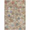 Homeroots 8' X 10' Terra Cotta Beige And Teal Blue Geometric Washable Indoor Outdoor Area Rug 603284 - alternate 3