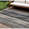 Homeroots 8' X 10' Brown Gray And Ivory Botanical Leaves Washable Indoor Outdoor Area Rug 581933 - alternate 1