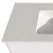 Homeroots 40" White Wood Floating Bathroom Vanity With White Sink And Two Drawers 624120 - alternate 3