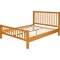 Homeroots Natural Slat Back Solid Wood King Bed Frame 523639 - alternate 7