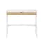Homeroots 36" White and Natural Writing Desk 530236 - alternate 3