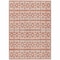 Homeroots 3' X 5' Salmon And Ivory Geometric Washable Indoor Outdoor Area Rug 613801 - alternate 3