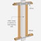 Simpson Strong-Tie 1-1/2'' W x 28'' L 16 ga Steel Retrofit Strap Tie RPS28 - alternate 1