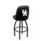 Holland Bar Stool Co Logo Grizzly Kentucky  in.UK in. 36 in. Swivel Bar Stool with Black Wrinkle Finish L048 - alternate 1