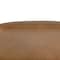 Homeroots 116" Brown Leather Sofa With Ottoman 641053 - alternate 4