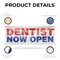 Signmission Dentist Now Open, 48 Inch x 120 Inch, Vinyl Banner B-120-30541 - alternate 2
