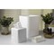 Hapco Elmar Wave Collection 8 Qt. Rectangular Wastebasket, White, 6PK W100WHT - alternate 2