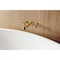 Kingston Brass Two-Handle Wall Mount Tub Faucet, Brushed Brass KS5027ZX - alternate 4