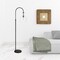 Homeroots 70" Black Arched Floor Lamp With Clear Transparent Glass Dome Shade 523390 - alternate 5