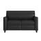 Flash Furniture Black LeatherSoft Reception Loveseat w/Right Side Charging Bank, Includes 2 Outlets, 2USB, 1 USB-C BT-827U-2-BK-GG - alternate 4