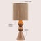 Jonathan Y Orbic Taper 23.5" Rustic Cottage Resin/Metal LED Table Lamp with Paper Rope Shade, Brown Wood Finish JYL9202A - alternate 4