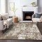 Homeroots 9' X 12' Brown And Beige Abstract Washable Indoor Outdoor Area Rug 597942 - alternate 4