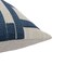 Homeroots 20" Blue and Ivory Geometric Cotton Blend Throw Pillow With Embroidery 549414 - alternate 3