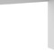 Homeroots 58" White Wood Writing Desk With Two Drawers 723768 - alternate 3