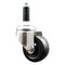 Service Caster 3.5 Inch 316SS Hard Rubber Wheel Swivel 3/4 Inch Expanding Stem Caster SCC SCC-SS316EX20S3514-HRS-34 - alternate 1