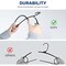 Simple Deluxe YSSOA Plastic Hangers, Clothes Hangers with Non-Slip Hooks, Black, 50PK HKHANGPLASTC50BLK - alternate 3