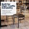 Flash Furniture HERCULES Silver Antique Finish with Clear Coat Ladder Back Metal Restaurant Chair - Mocha Vinyl Seat XU-DG694BLAD-CLR-MCHV-GG - alternate 7