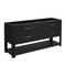 James Martin Vanities Vanity, without top, Carbon Oak, 71.75 in W x 21.4 in D,  D704-V72-M-CBO - alternate 1