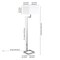 Homeroots 64" Nickel Floor Lamp With White Frosted Glass Rectangular Shade 523440 - alternate 6