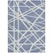 Homeroots 5' X 8' Denim Blue And Ivory Geometric Washable Indoor Outdoor Area Rug 600439 - alternate 5