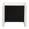 Baxton Studio Laria Modern White Teddy-Bear Fabric 2-Drawer Nightstand 253-13997-ZORO - alternate 5