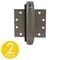 Trans Atlantic Co. 6 in. x 4.5 in. Single Acting Barrel Spring Square Corner Door Hinge with Fixed Pin - Pack of 2 DH-5579645-USP - alternate 1